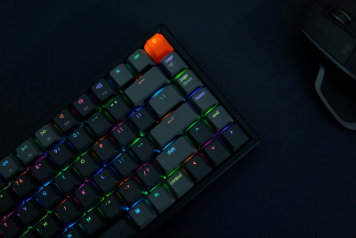 A mechanical keyboard